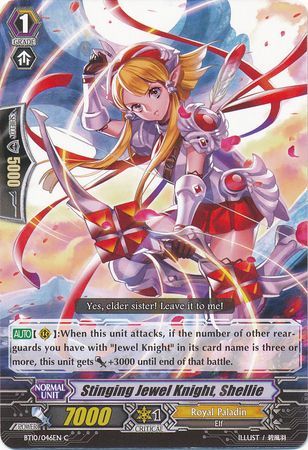 Stinging Jewel Knight Shellie BT10 046EN Common C Stinging Jewel Knight Shellie BT10 046EN Common C