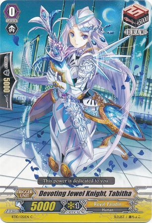 Devoting Jewel Knight Tabitha BT10 051EN Common C Vol 10 Triumphant Return of the King of Knights Singles Devoting Jewel Knight Tabitha BT10 051EN Common C Vol 10 Triumphant Return of the King of Knights Singles