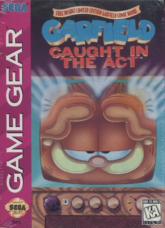 Garfield Caught in the Act Sega Game Gear Garfield Caught in the Act Sega Game Gear