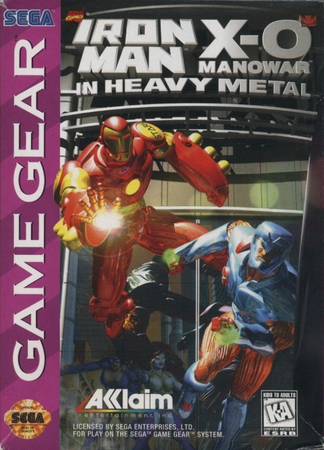 Iron Man XO Manowar in Heavy Metal Sega Game Gear Sega Game Gear Iron Man XO Manowar in Heavy Metal Sega Game Gear Sega Game Gear