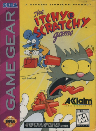 Itchy and Scratchy Game Sega Game Gear Sega Game Gear Itchy and Scratchy Game Sega Game Gear Sega Game Gear