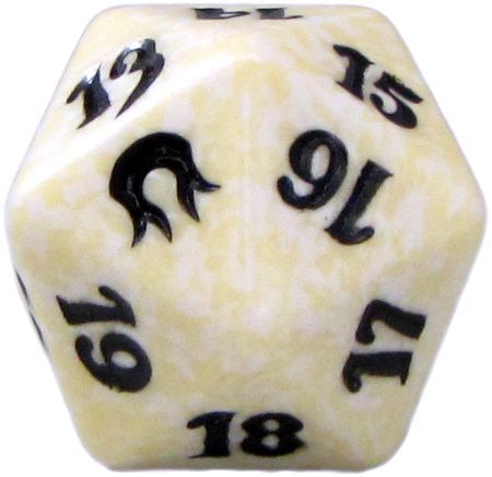 Born of the Gods White Spindown Life Counter MTG Single Die Born of the Gods White Spindown Life Counter MTG Single Die