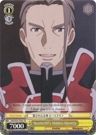 Heathcliff s Hidden Identity SAO S20 TE03 TD Heathcliff s Hidden Identity SAO S20 TE03 TD