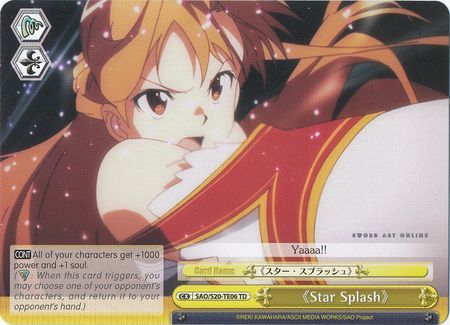 Star Splash SAO S20 TE06 TD Star Splash SAO S20 TE06 TD