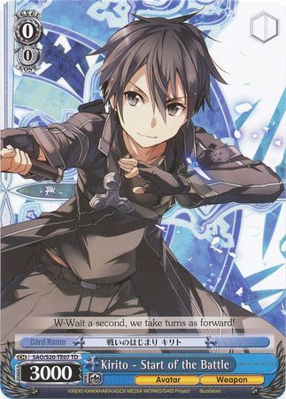 Kirito Start of the Battle SAO S20 TE07 TD Kirito Start of the Battle SAO S20 TE07 TD
