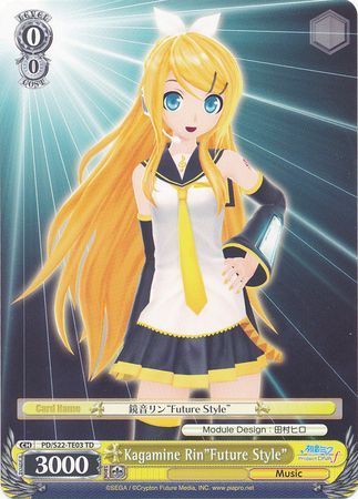 Kagamine Rin Future Style PD S22 TE03 TD Kagamine Rin Future Style PD S22 TE03 TD
