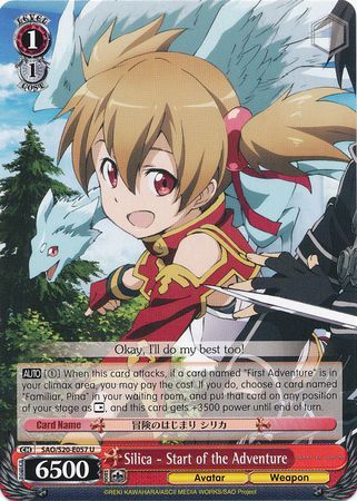 Silica Start of the Adventure SAO S20 E057 Uncommon U Weiss Schwarz Sword Art Online Booster Set Silica Start of the Adventure SAO S20 E057 Uncommon U Weiss Schwarz Sword Art Online Booster Set