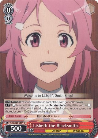 Lisbeth the Blacksmith SAO S20 E061 Common C Lisbeth the Blacksmith SAO S20 E061 Common C