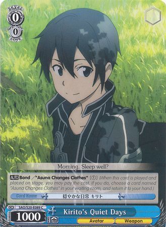 Kirito s Quiet Days SAO S20 E089 Common C Kirito s Quiet Days SAO S20 E089 Common C