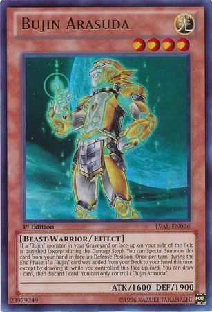 Bujin Arasuda LVAL EN026 Ultra Rare 1st Edition Legacy of the Valiant 1st Edition Singles Bujin Arasuda LVAL EN026 Ultra Rare 1st Edition Legacy of the Valiant 1st Edition Singles