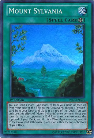 Mount Sylvania LVAL EN063 Super Rare 1st Edition Mount Sylvania LVAL EN063 Super Rare 1st Edition