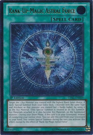 - Super Rare 3 x Rank-Up-Magic Astral Force 1st Edition INCH-EN044 