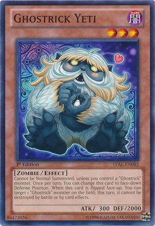 Ghostrick Yeti LVAL EN082 Common 1st Edition Ghostrick Yeti LVAL EN082 Common 1st Edition