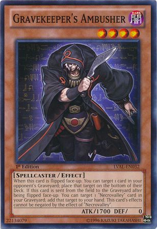 Gravekeeper s Ambusher LVAL EN032 Common 1st Edition Gravekeeper s Ambusher LVAL EN032 Common 1st Edition