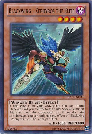 Blackwing Zephyros the Elite BP02 EN098 Common Unlimited Blackwing Zephyros the Elite BP02 EN098 Common Unlimited