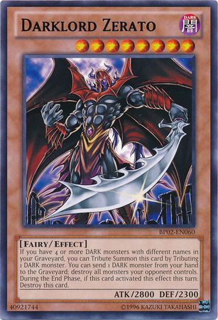 Darklord Zerato BP02 EN060 Rare Unlimited Darklord Zerato BP02 EN060 Rare Unlimited