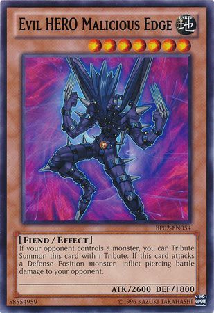 Evil Hero Malicious Edge BP02 EN054 Rare Unlimited Evil Hero Malicious Edge BP02 EN054 Rare Unlimited