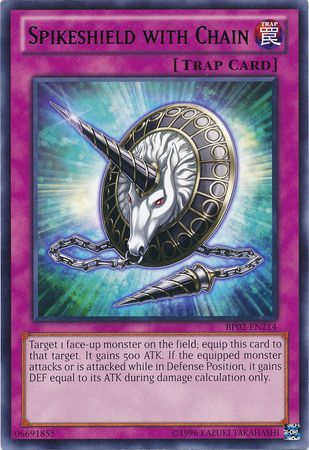 Spikeshield with Chain BP02 EN214 Rare Unlimited Spikeshield with Chain BP02 EN214 Rare Unlimited
