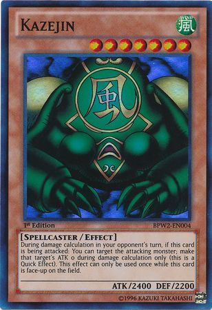 Kazejin BPW2 EN004 Super Rare 1st Edition Battle Pack 2 War of the Giants Round 2 BPW2 Singles Kazejin BPW2 EN004 Super Rare 1st Edition Battle Pack 2 War of the Giants Round 2 BPW2 Singles