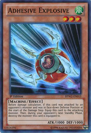 Adhesive Explosive BPW2 EN015 Super Rare 1st Edition Adhesive Explosive BPW2 EN015 Super Rare 1st Edition