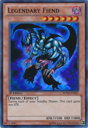 Legendary Fiend - BPW2-EN021 - Super Rare 1st Edition