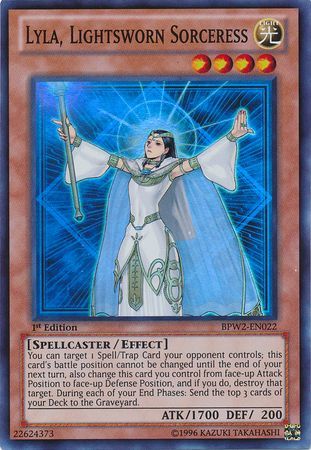 Lyla Lightsworn Sorceress BPW2 EN022 Super Rare 1st Edition Battle Pack 2 War of the Giants Round 2 BPW2 Singles Lyla Lightsworn Sorceress BPW2 EN022 Super Rare 1st Edition Battle Pack 2 War of the Giants Round 2 BPW2 Singles