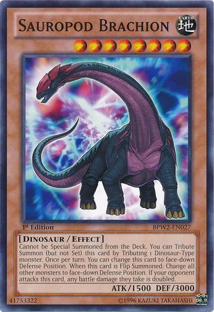 Sauropod Brachion BPW2 EN027 Common 1st Edition Battle Pack 2 War of the Giants Round 2 BPW2 Singles Sauropod Brachion BPW2 EN027 Common 1st Edition Battle Pack 2 War of the Giants Round 2 BPW2 Singles