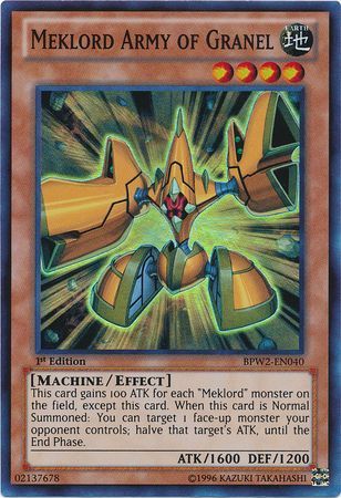 Meklord Army of Granel BPW2 EN040 Super Rare 1st Edition Meklord Army of Granel BPW2 EN040 Super Rare 1st Edition