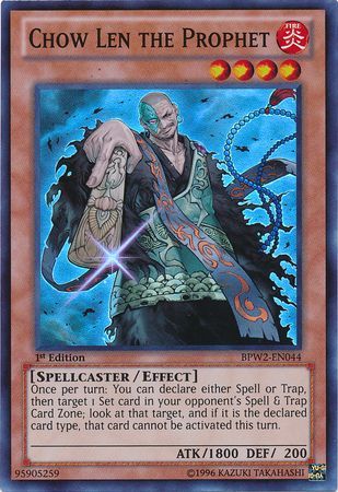 Chow Len the Prophet BPW2 EN044 Super Rare 1st Edition Battle Pack 2 War of the Giants Round 2 BPW2 Singles Chow Len the Prophet BPW2 EN044 Super Rare 1st Edition Battle Pack 2 War of the Giants Round 2 BPW2 Singles