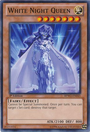 White Night Queen BPW2 EN045 Common 1st Edition Battle Pack 2 War of the Giants Round 2 BPW2 Singles White Night Queen BPW2 EN045 Common 1st Edition Battle Pack 2 War of the Giants Round 2 BPW2 Singles