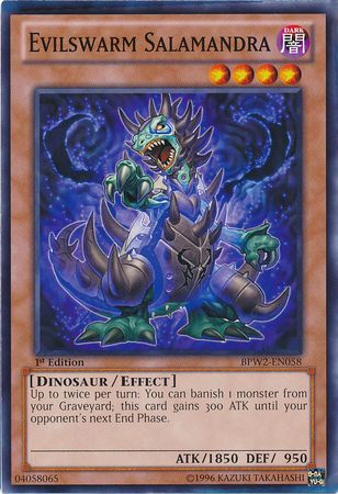 Evilswarm Salamandra BPW2 EN058 Common 1st Edition Battle Pack 2 War of the Giants Round 2 BPW2 Singles Evilswarm Salamandra BPW2 EN058 Common 1st Edition Battle Pack 2 War of the Giants Round 2 BPW2 Singles