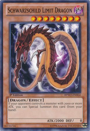 Schwarzschild Limit Dragon BPW2 EN064 Common 1st Edition Schwarzschild Limit Dragon BPW2 EN064 Common 1st Edition