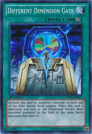 Different Dimension Gate BPW2 EN071 Super Rare 1st Edition Different Dimension Gate BPW2 EN071 Super Rare 1st Edition