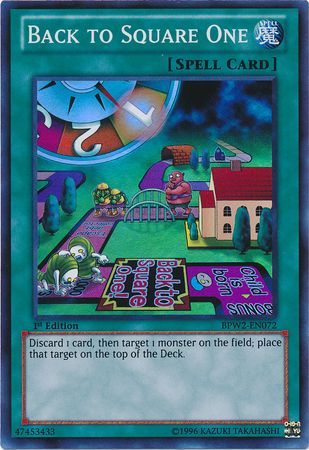 WGRT-EN072 Back to Square One Super Rare Limited Edition Mint YuGiOh Card 