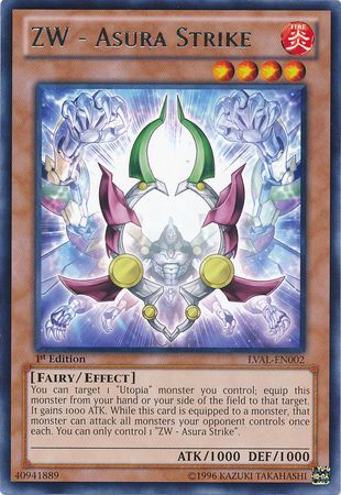 ZW Asura Strike LVAL EN002 Rare 1st Edition ZW Asura Strike LVAL EN002 Rare 1st Edition
