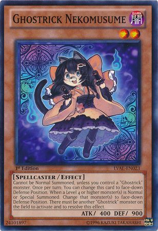 Ghostrick Nekomusume LVAL EN023 Common 1st Edition Ghostrick Nekomusume LVAL EN023 Common 1st Edition
