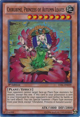 Chirubime Princess of Autumn Leaves LVAL EN039 Super Rare 1st Edition Legacy of the Valiant 1st Edition Singles Chirubime Princess of Autumn Leaves LVAL EN039 Super Rare 1st Edition Legacy of the Valiant 1st Edition Singles