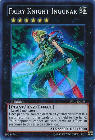 Fairy Knight Ingunar LVAL EN055 Super Rare 1st Edition Fairy Knight Ingunar LVAL EN055 Super Rare 1st Edition
