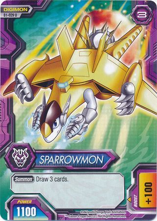 Sparrowmon - B1-029 - Rare - Digimon Fusion: New World Booster Set