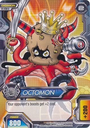 Octomon - B1-038 - Uncommon - Digimon Fusion: New World Booster Set