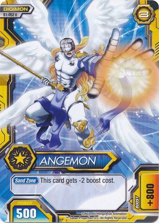 Angemon B1 052 Uncommon Digimon Fusion New World Booster Set