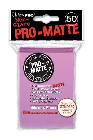 Ultra Pro Matte Pink 50ct Standard Sized Sleeves UP84185 Sleeves Ultra Pro Matte Pink 50ct Standard Sized Sleeves UP84185 Sleeves
