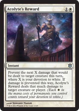 Acolyte s Reward Born of the Gods Singles Acolyte s Reward Born of the Gods Singles