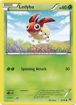 Ledyba 6 146 Common XY Base Set Singles Ledyba 6 146 Common XY Base Set Singles