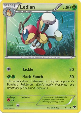 Ledian 7 146 Uncommon XY Base Set Singles Ledian 7 146 Uncommon XY Base Set Singles