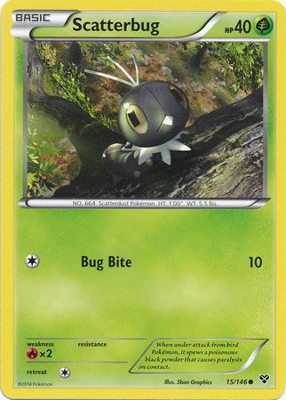 Scatterbug 15 146 Common XY Base Set Singles Scatterbug 15 146 Common XY Base Set Singles