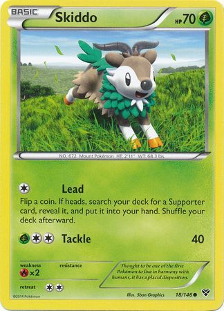 Skiddo 18 146 Common XY Base Set Singles Skiddo 18 146 Common XY Base Set Singles