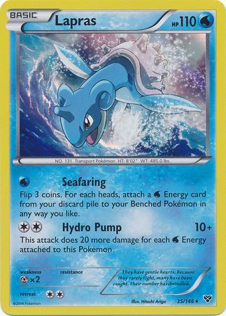 Lapras 35 146 Holo Rare XY Base Set Singles Lapras 35 146 Holo Rare XY Base Set Singles