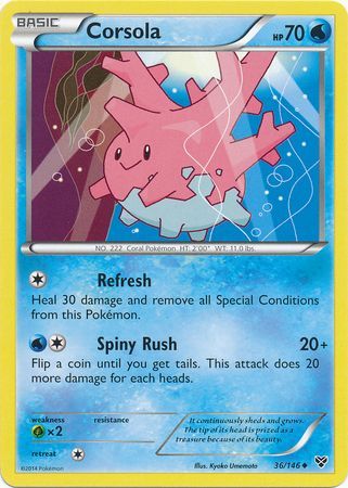 Corsola 36 146 Uncommon XY Base Set Singles Corsola 36 146 Uncommon XY Base Set Singles