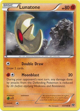 Lunatone 63 146 Uncommon XY Base Set Singles Lunatone 63 146 Uncommon XY Base Set Singles